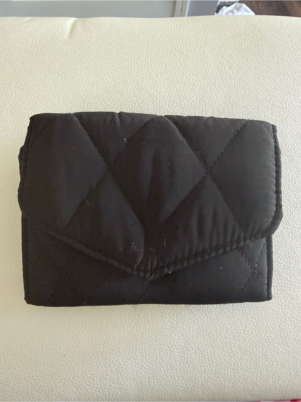 Vera Bradley Black Quilted Compact Wallet